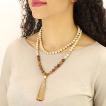 Carica l'immagine nel visualizzatore di Gallery, Mala Pietra del fiume e diaspro variegato