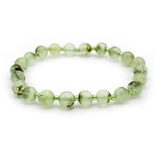 Carica l'immagine nel visualizzatore di Gallery, Bracciale unisex Prehnite 6 mm lisci