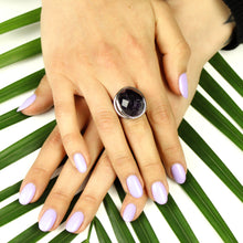 Carica l'immagine nel visualizzatore di Gallery, Anello ametista e argento 925-13 gr