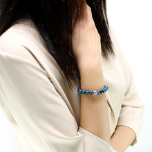 Carica l'immagine nel visualizzatore di Gallery, Bracciale unisex 8 mm Apatite e argento 925