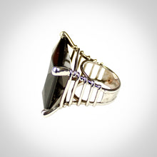 Carica l'immagine nel visualizzatore di Gallery, Anello quarzo fumè e argento 925-20 gr