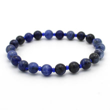 Carica l'immagine nel visualizzatore di Gallery, Bracciale unisex Sodalite 6 mm lisci