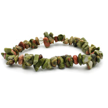 Carica l'immagine nel visualizzatore di Gallery, Bracciale donna chips unakite