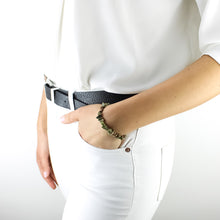 Carica l'immagine nel visualizzatore di Gallery, Bracciale donna chips unakite