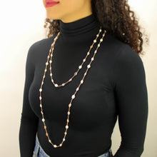 Carica l'immagine nel visualizzatore di Gallery, Collana lunga opale rosa, ematite, perle di fiume e cristalli