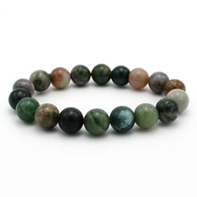 Carica l'immagine nel visualizzatore di Gallery, Bracciale unisex Agata Indiana 10 mm lisci