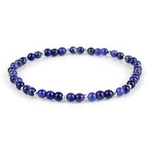 Carica l'immagine nel visualizzatore di Gallery, Bracciale unisex sodalite 4 mm lisci