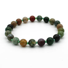 Carica l'immagine nel visualizzatore di Gallery, Bracciale unisex Agata indiana 6 mm lisci