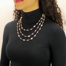 Carica l'immagine nel visualizzatore di Gallery, Collana lunga opale rosa, ematite, perle di fiume e cristalli