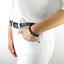 Carica l'immagine nel visualizzatore di Gallery, Bracciale donna chips agata nera