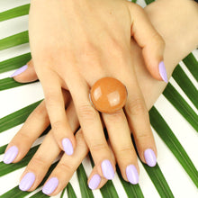 Carica l'immagine nel visualizzatore di Gallery, Anello calcite arancio e argento 925