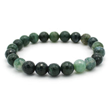 Carica l'immagine nel visualizzatore di Gallery, Bracciale unisex Agata muschiata 8 mm sfaccettati