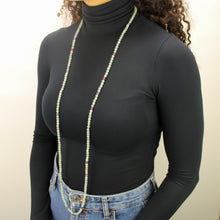 Carica l'immagine nel visualizzatore di Gallery, Collana lunga fluorite 6 mm sfaccettate