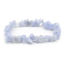 Carica l'immagine nel visualizzatore di Gallery, Bracciale donna chips agata pizzo blu