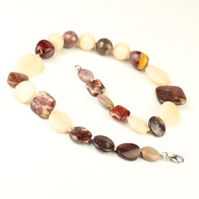 Carica l'immagine nel visualizzatore di Gallery, Girocollo mokaite, diaspro rosso, diaspro oceanico, agata