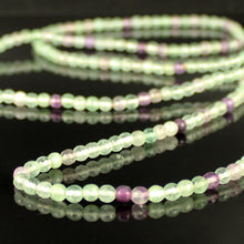 Carica l'immagine nel visualizzatore di Gallery, Collana lunga fluorite 6 mm sfaccettate