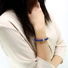 Carica l'immagine nel visualizzatore di Gallery, Bracciale unisex 8 mm Lapislazzuli e argento 925