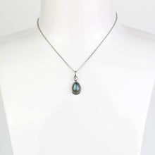 Carica l'immagine nel visualizzatore di Gallery, Ciondolo labradorite e argento 925-2 gr