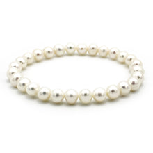 Carica l'immagine nel visualizzatore di Gallery, Perle di fiume, tonde bianche regolari 6 mm