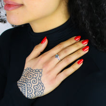 Carica l'immagine nel visualizzatore di Gallery, Anello labradorite e argento 925-3,5 gr