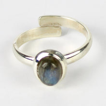 Carica l'immagine nel visualizzatore di Gallery, Anello labradorite e argento 925-3,5 gr