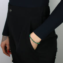 Carica l'immagine nel visualizzatore di Gallery, Bracciale unisex malachite 4 mm lisci