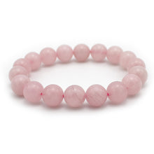 Carica l'immagine nel visualizzatore di Gallery, Bracciale unisex Quarzo rosa 10 mm lisci