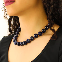 Carica l&#39;immagine nel visualizzatore di Gallery, Collana girocollo sodalite 14 mm sfaccettati
