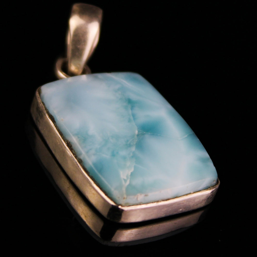 Ciondolo larimar e argento 925-7 gr