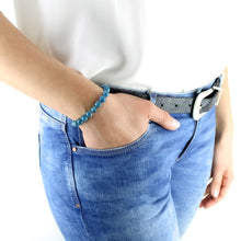 Carica l&#39;immagine nel visualizzatore di Gallery, Bracciale unisex Apatite 8 mm lisci
