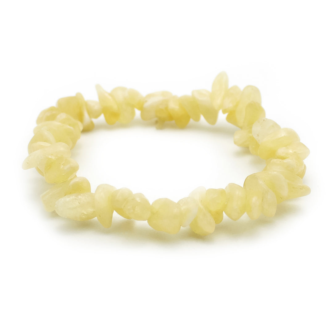 Bracciale donna chips calcite gialla