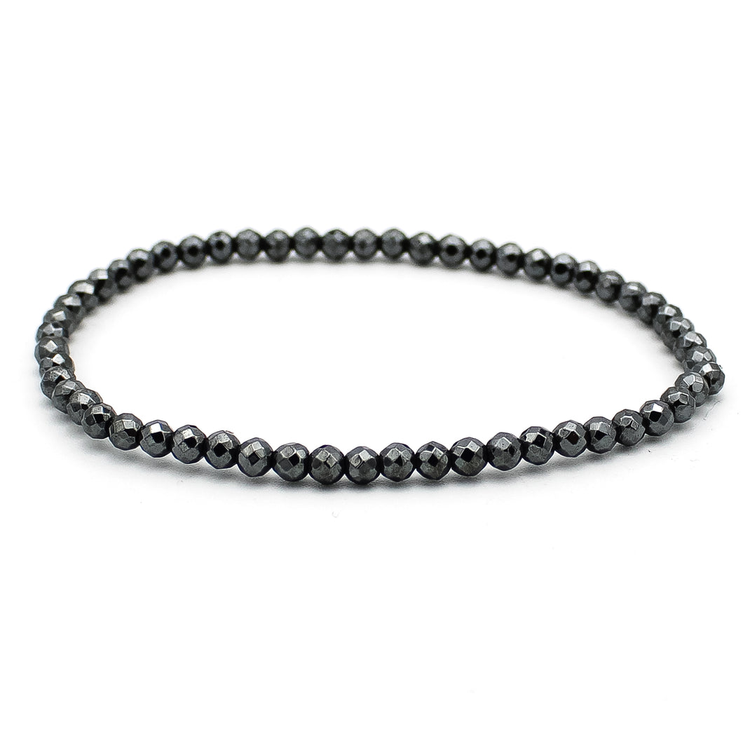 Bracciale unisex Ematite grigio scuro