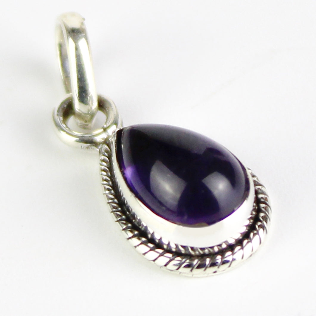Ciondolo ametista e argento 925-2 gr