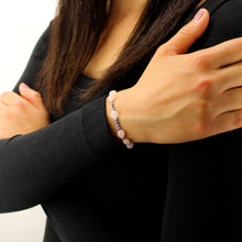 Carica l&#39;immagine nel visualizzatore di Gallery, Bracciale donna ematite e quarzo rosa
