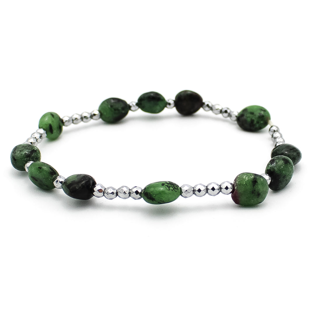 Bracciale donna ematite e rubizoisite