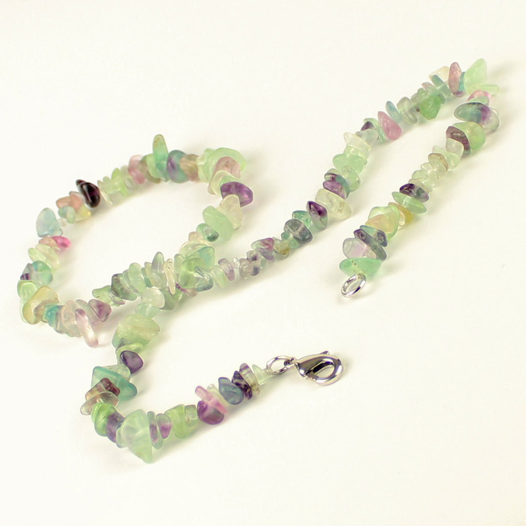 Collana girocollo chips fluorite