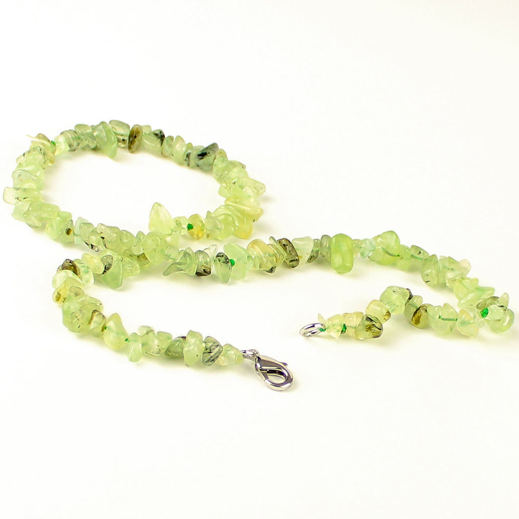 Collana girocollo chips prehnite