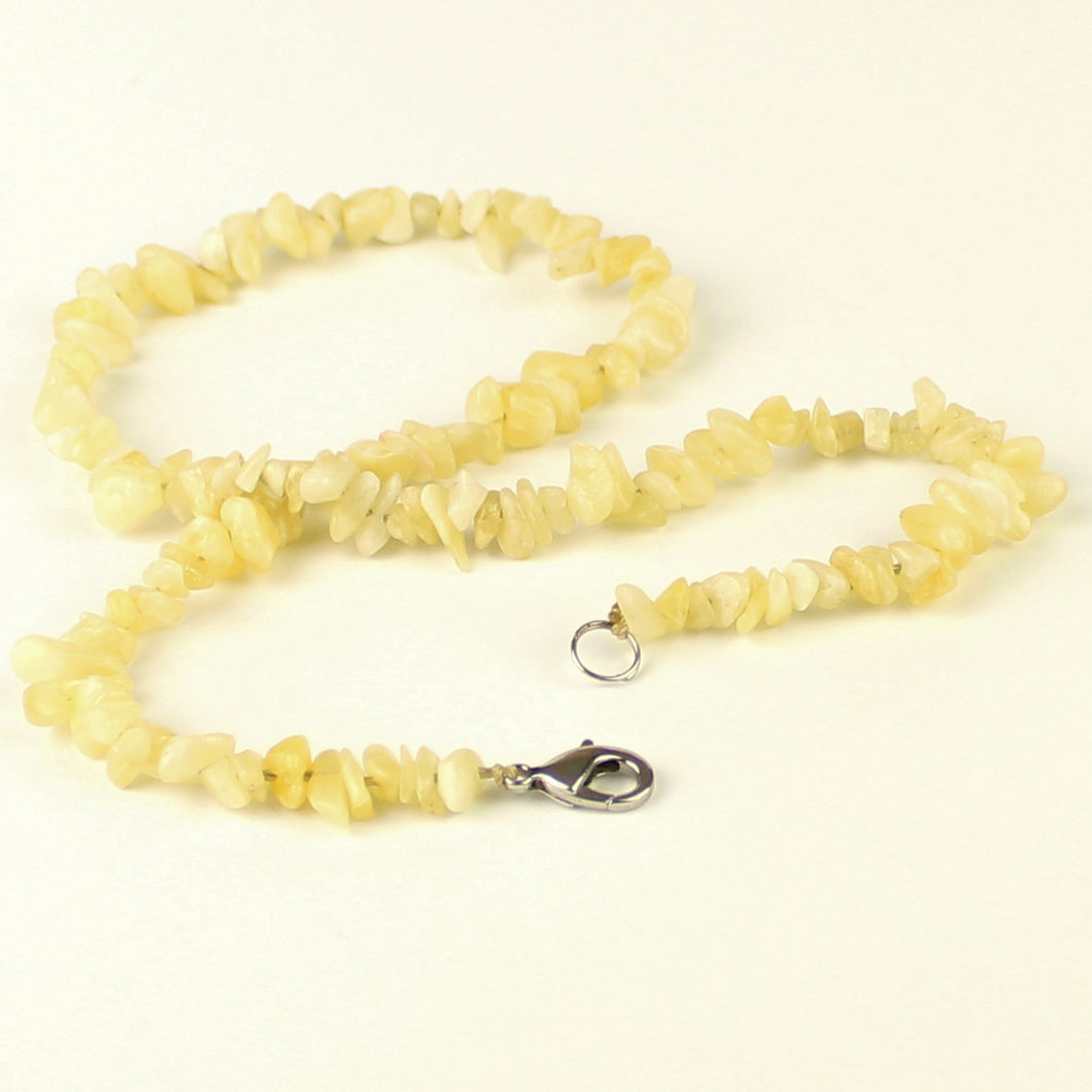 Collana girocollo chips calcite gialla