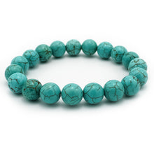 Carica l'immagine nel visualizzatore di Gallery, Bracciale unisex Howlite 10 mm lisci
